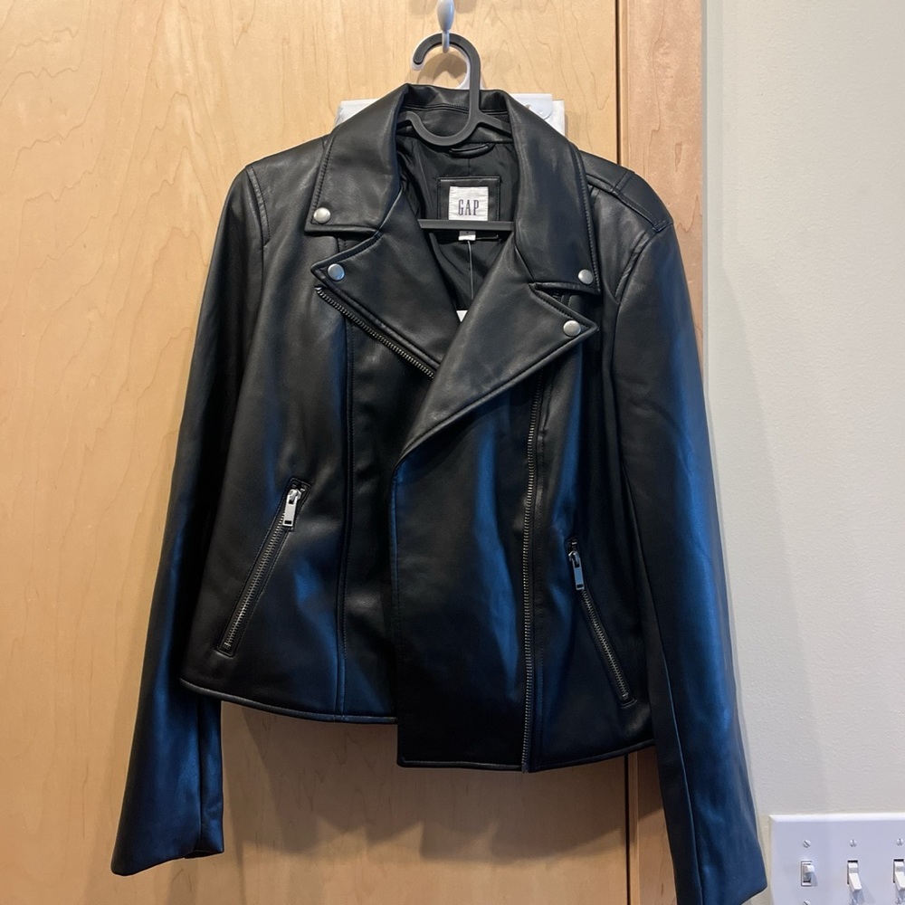 NWT Gap faux leather jacket